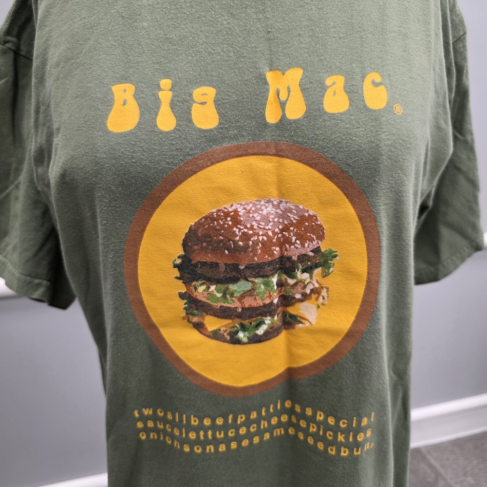Gildan Olive Green Big Mac Burger Graphic Tee - Picture 2 of 5